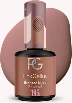 Pink Gellac - Bronzed Nude - Gellak - Vegan - Bruin - Creamy Finish - 15 Ml