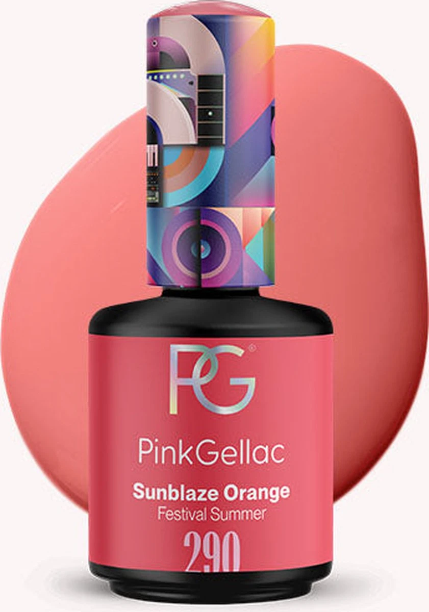 Pink Gellac - Sunblaze Orange - Gellak - Vegan - Oranje - Glanzend - 15ml Pink Gellac - Sunblaze Orange - Gellak - Vegan - Oranje - Glanzend - 15ml -Nagelbenodigdheden 841x1200 1