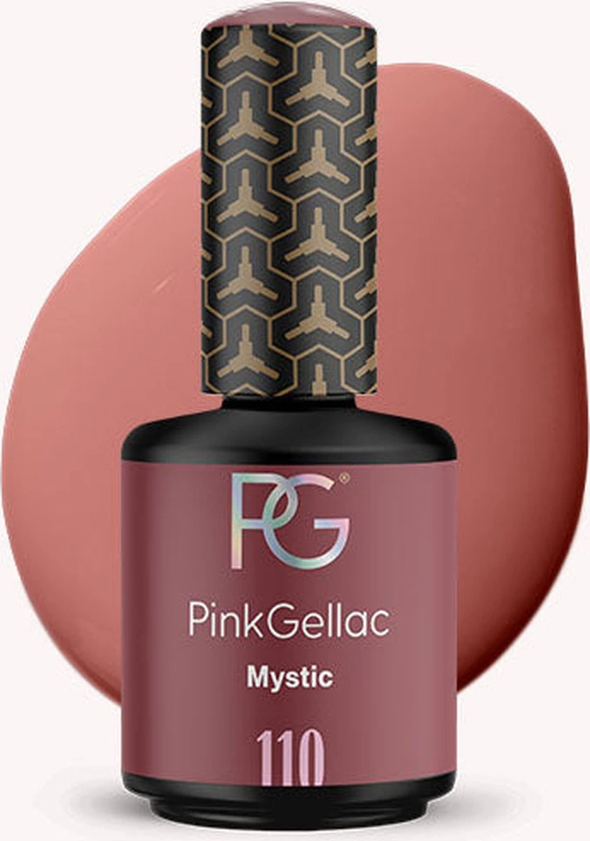 Pink Gellac - Mystic - Gellak - Vegan - Bruin - Creamy Finish - 15 ml Pink Gellac - Mystic - Gellak - Vegan - Bruin - Creamy Finish - 15 Ml -Nagelbenodigdheden