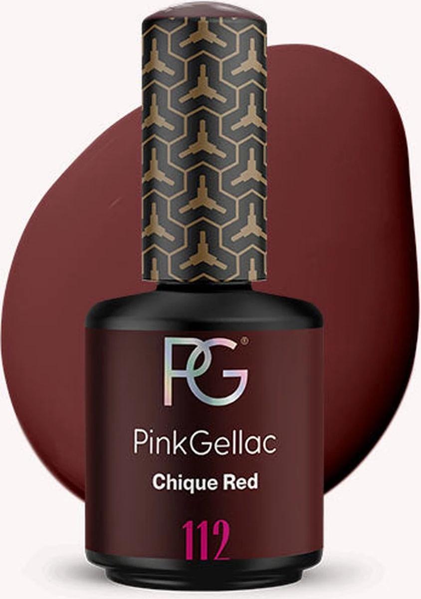 Pink Gellac - Chique Red - Gellak - Vegan - Rood - Creamy Finish - 15 ml Pink Gellac - Chique Red - Gellak - Vegan - Rood - Creamy Finish - 15 Ml -Nagelbenodigdheden