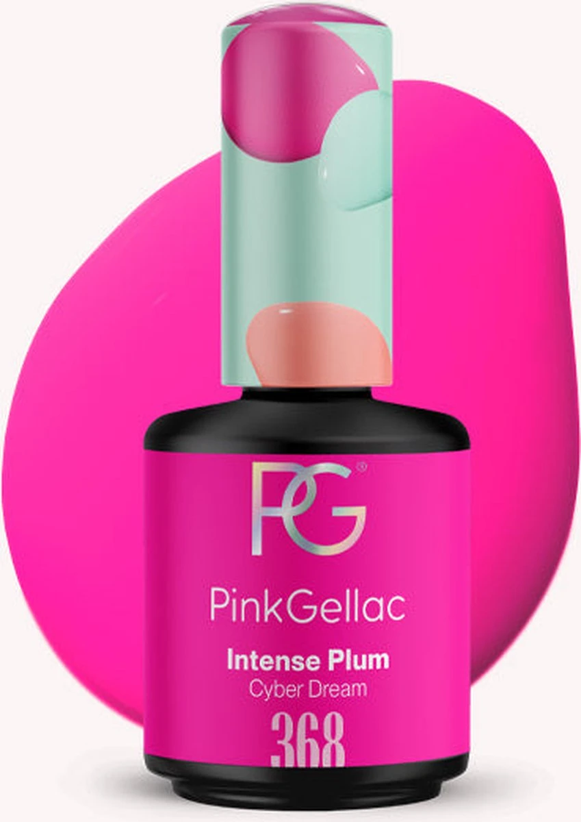 Pink Gellac - Intense Plum - Gellak - Vegan - Paars - Glanzend - 15ml Pink Gellac - Intense Plum - Gellak - Vegan - Paars - Glanzend - 15ml -Nagelbenodigdheden