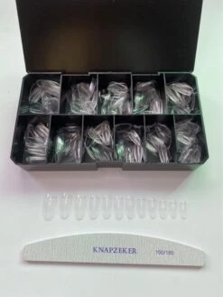 Knapzeker Gelly Tips Medium Almond 500 Stuks 12 Maten - Plaknagels Met Lijm In Doos + Knapzeker Nagelvijl 100/180 - Transparant Nageltips Full Cover Voor Acryl - Gel Nails- Nepnagels Soak Off 5 Knapzeker Gelly Tips Medium Almond 500 Stuks 12 Maten - Plaknagels Met Lijm In Doos + Knapzeker Nagelvijl 100/180 - Transparant Nageltips Full Cover Voor Acryl - Gel Nails- Nepnagels Soak Off -Nagelbenodigdheden 900x1200 12