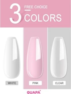 GUAPÀ® Acryl Starterspakket Pink Clear White | Acryl Poeder | Acrylic Liquid | Acryl Penselen | Dappendish | Acryl Nagels | Professionele Kwaliteit | Nepnagels -Nagelbenodigdheden 907x1200