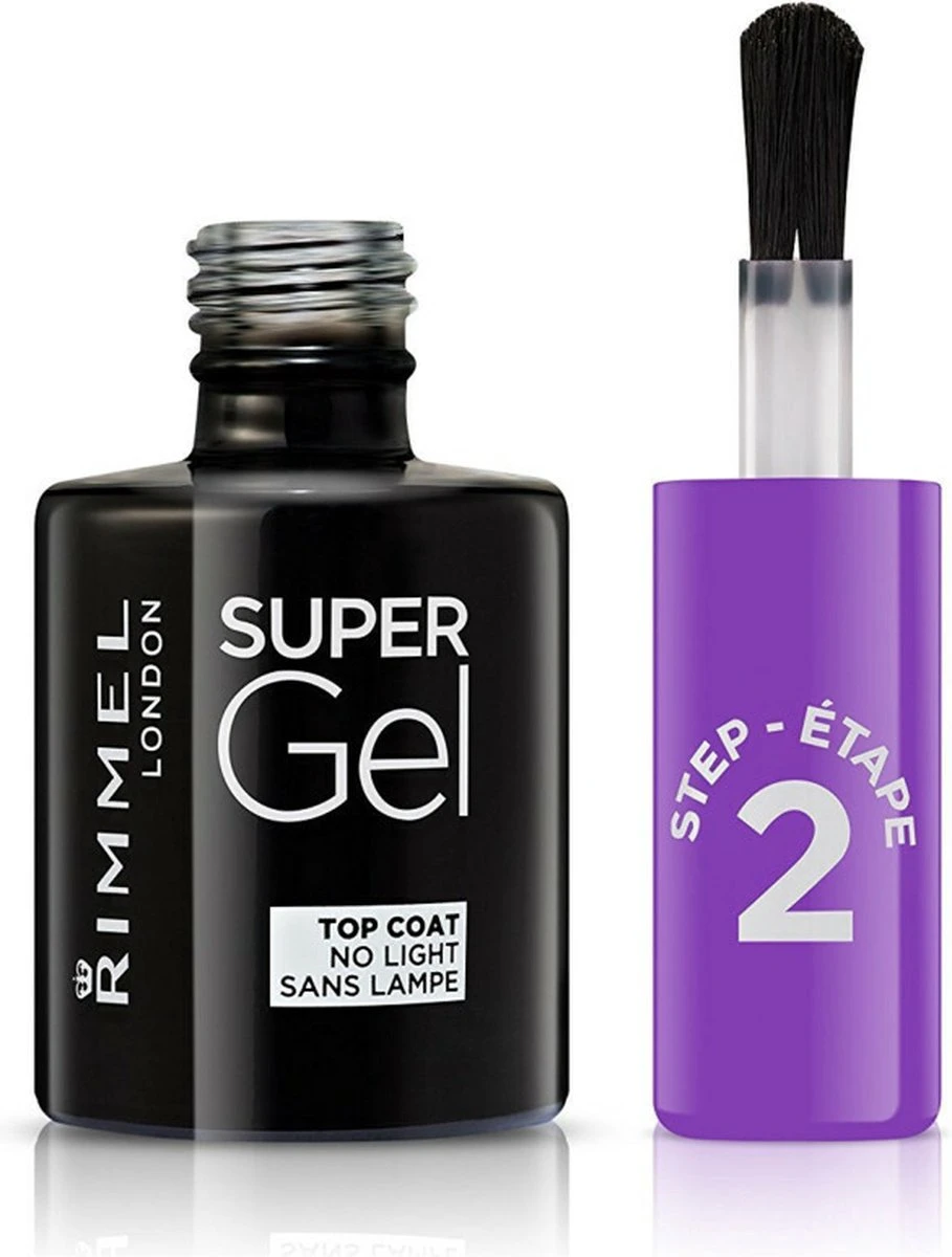Rimmel London Super Gel Nagellak Stap 2 Top Coat - 00 Transparant Rimmel London Super Gel Nagellak Stap 2 Top Coat - 00 Transparant -Nagelbenodigdheden