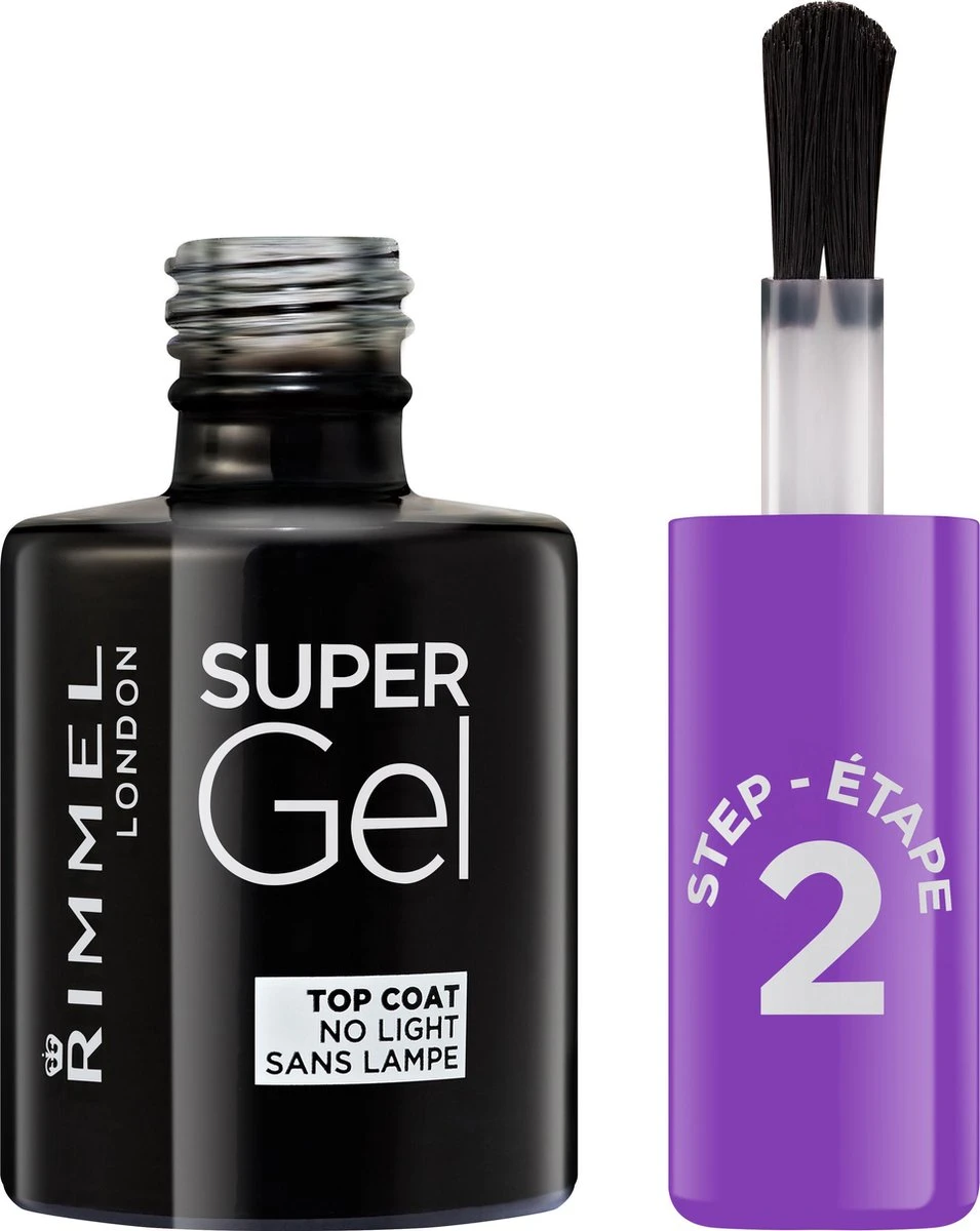 Rimmel London Super Gel Nagellak Stap 2 Top Coat - 00 Transparant Rimmel London Super Gel Nagellak Stap 2 Top Coat - 00 Transparant -Nagelbenodigdheden